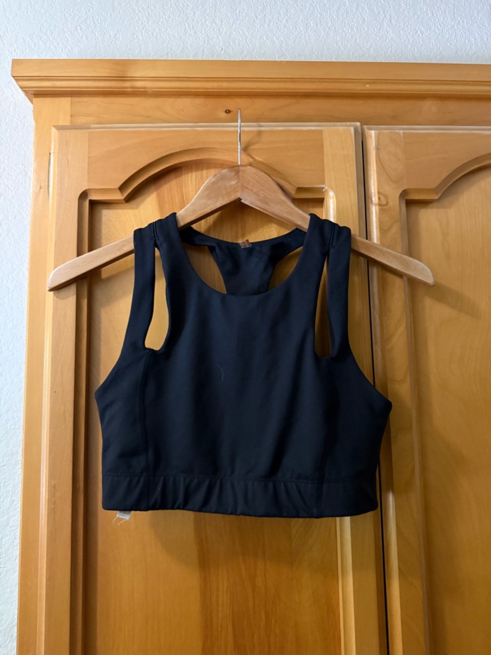 FP Movement by Free People Black High-Neck Crop Sports Bra